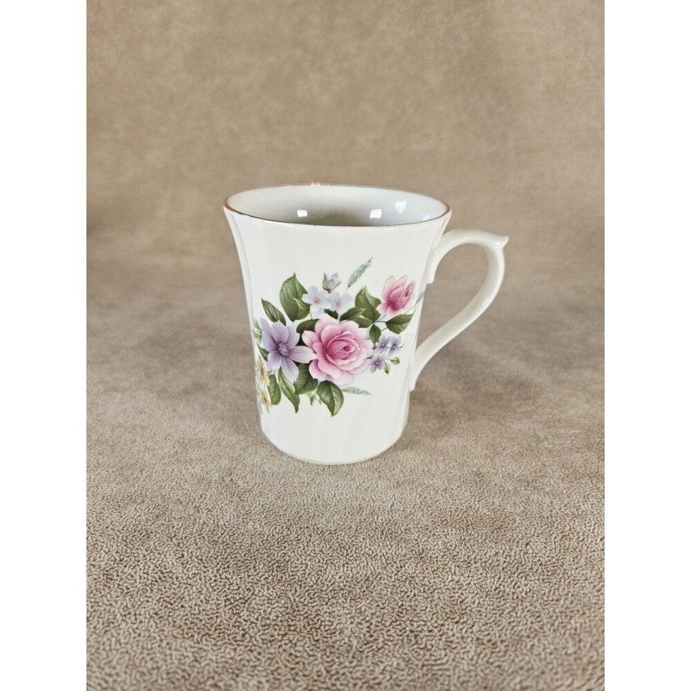 Royal Stuart Tea Coffee Cup Pink Rose Flowers Fine Bone China Made in England